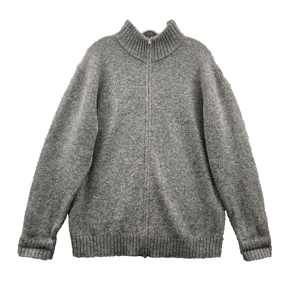 Peter James Shetland Wool Sweater Men's Large Knit Fisherman Cardigan Old Money - Picture 1 of 12